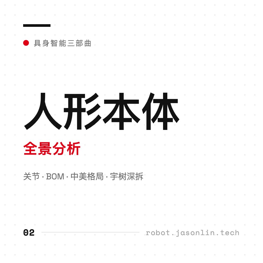 人形本体全景分析 · 具身智能三部曲 02